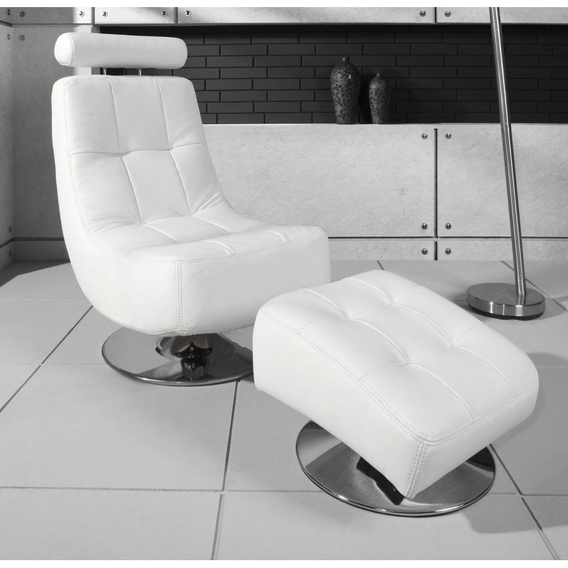 Fotel designerski Milano + pufa