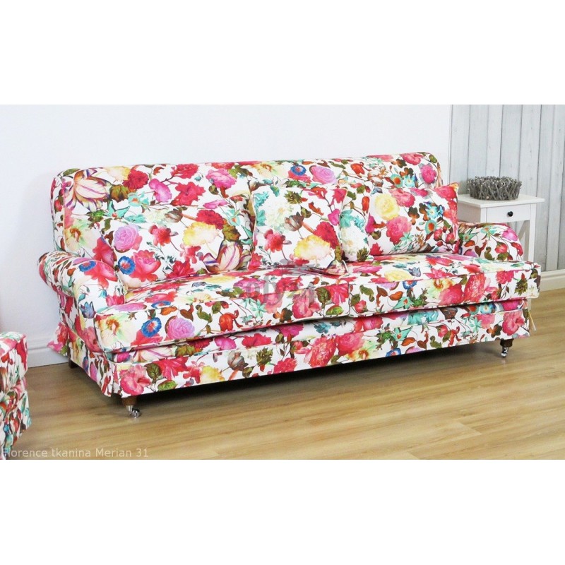 Kolorowa klasyczna sofa Florence