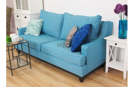 Klasyczna błękitna sofa Lazio