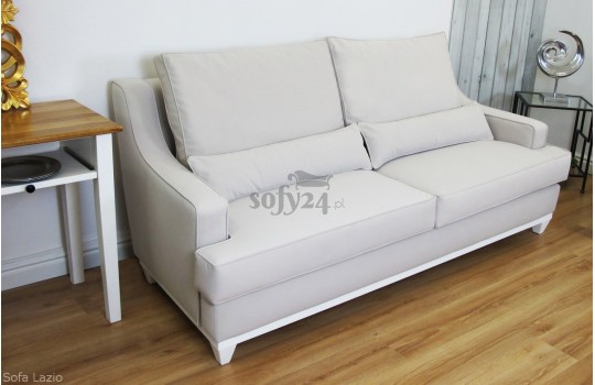 Sofa z białą podstawą Lazio 
