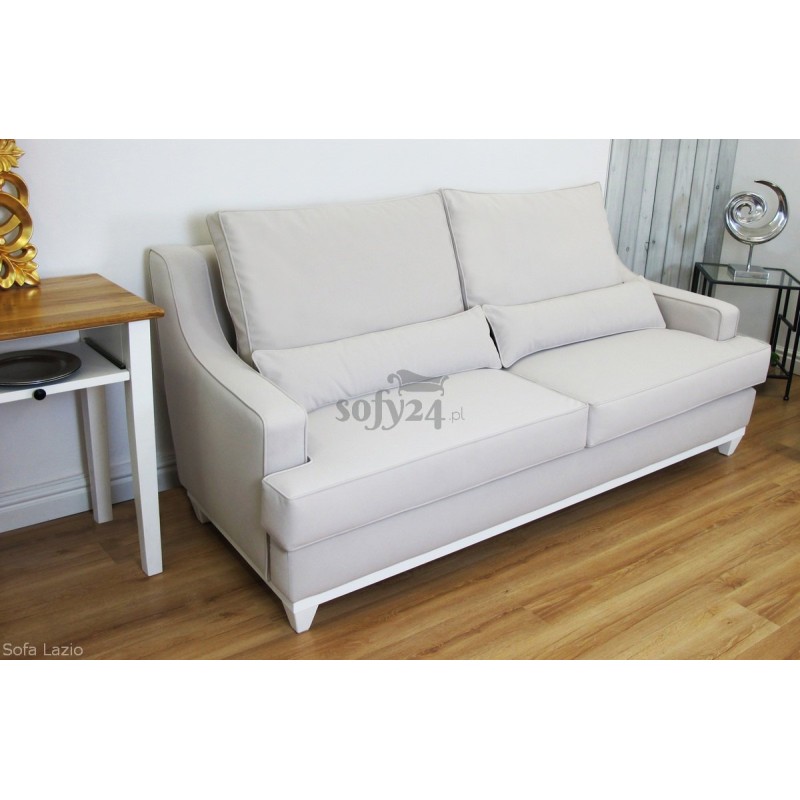 Sofa z białą podstawą Lazio 