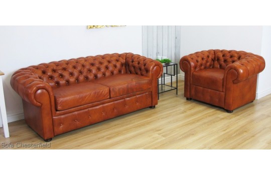 Komplet chesterfield retro