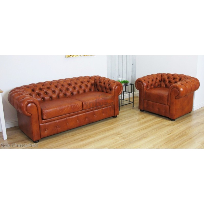 Komplet chesterfield retro