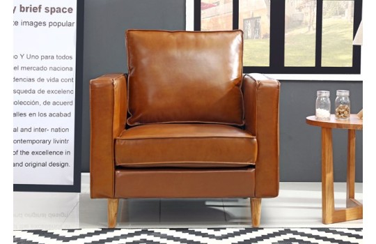 nowoczesny brązowy fotel Iza