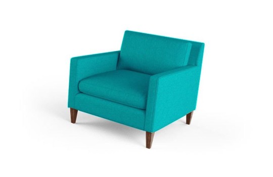 Błękitny fotel Henry