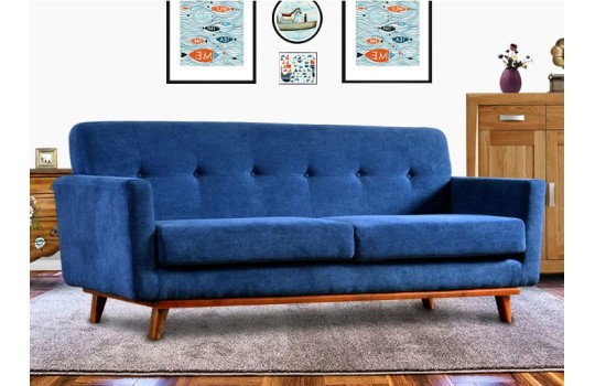 Sofa Diana z drewnianą podstawą