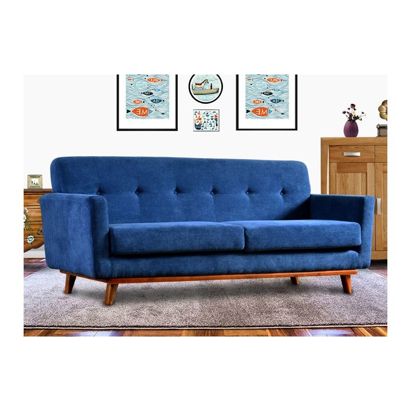 Sofa Diana z drewnianą podstawą