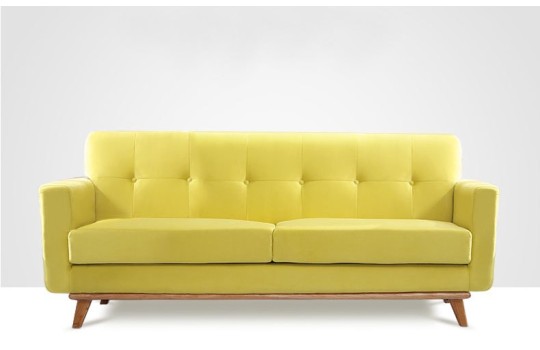 żółta nowoczesna sofa Diana