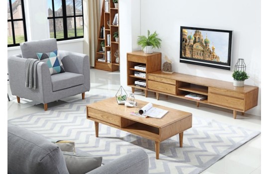 Skandynawski salon z fotelem 