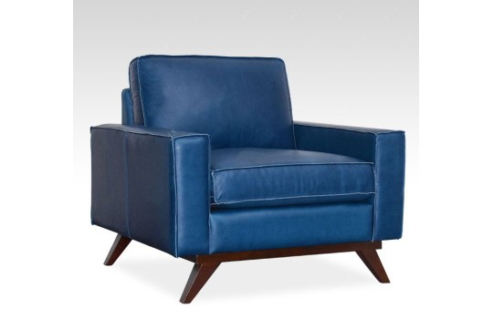 Fotel z drewnianą podstawą Opal 