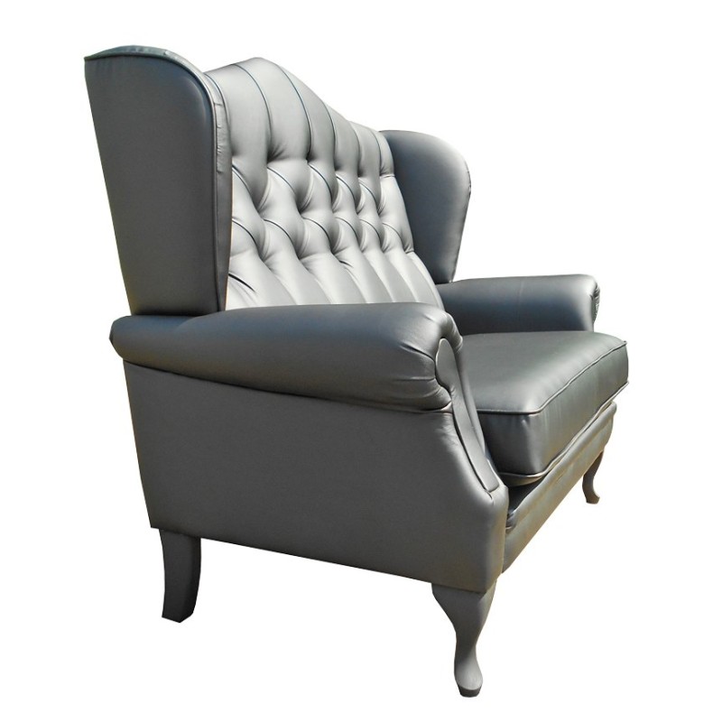 Sofa chesterfield  z wysokim oparciem Bertiso 