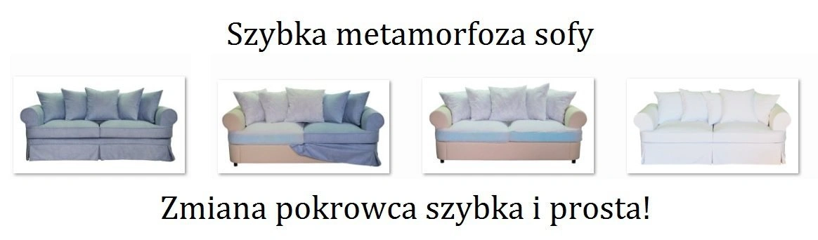 ściągane pokrowce w sofie Bono